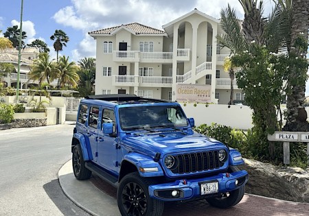Jeep Wrangler Special Edition blue cabrio